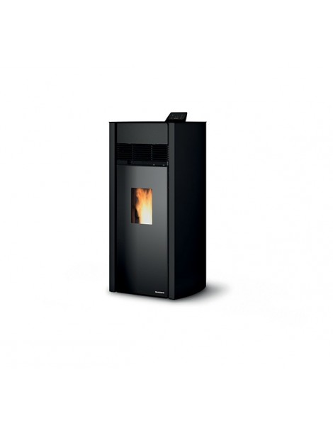 Stufa a Pellet BIANCA LUX 12   12kw ACCIAIO/METALLO NERO Palazzetti