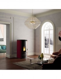 Stufa a Pellet MAIDA IDRO 18T VENTILATA 18kw  NERO Palazzetti