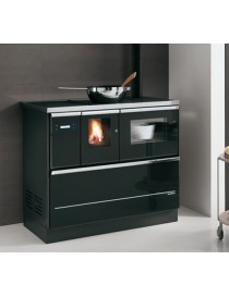 CUcina a Pellet PALOMA 8  8kw ACCIAIO VERNICIATO NERO Palazzetti