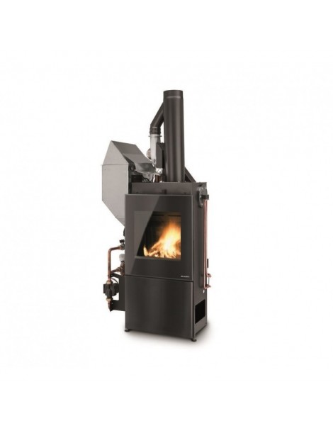 Focolare legna - Pellet 45 GLASS IDRO LEGNA/PELLET 14kw MULTIFIRE  Palazzetti
