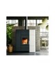 Focolare legna - Pellet HUGO 9 LEGNA/PELLET  MULTIFIRE BIANCO/NERO Palazzetti