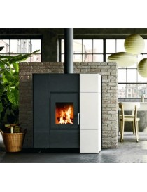 Focolare legna - Pellet HUGO 14 LEGNA/PELLET  MULTIFIRE BIANCO/NERO Palazzetti