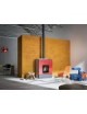 Focolare legna - Pellet NICOLAS 9 LEGNA/PELLET  MULTIFIRE VETRO ROSSO Palazzetti