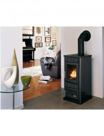 Focolare legna - Pellet DIANA S  6kw METALLO/CERAMICA GRIGIO ANTRACITE Palazzetti