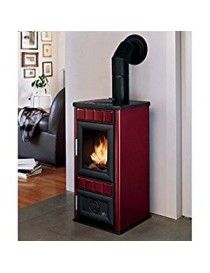 Focolare legna - Pellet DIANA S  6kw METALLO/CERAMICA ROSSO Palazzetti