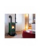 Focolare legna - Pellet DIANA S  6kw METALLO/CERAMICA VERDE ACQUA Palazzetti