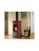 Focolare legna - Pellet ELISA  9kw CERAMICA ROSSO BORDEAUX Palazzetti