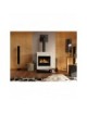 Focolare legna - Pellet ELSA  6kw CERAMICA ROSSO Palazzetti
