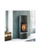 Focolare legna - Pellet ERICA  8kw ACCIAIO VERNICIATO NERO Palazzetti