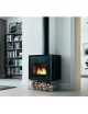 Focolare legna - Pellet IKI SQUARE  8kw ACCIAIO VERNICIATO NERO Palazzetti