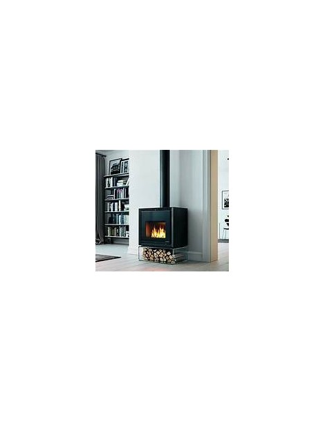 Focolare legna - Pellet IKI SQUARE  8kw ACCIAIO VERNICIATO NERO Palazzetti