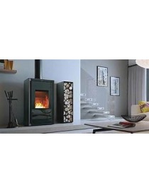 Focolare legna - Pellet IKI UP   10kw ACCIAIO VERNICIATO NERO Palazzetti