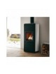 Focolare legna - Pellet LIVIA  9kw ACCIAIO VERNICIATO/CERAMICA ROSSO Palazzetti
