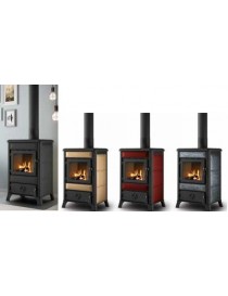 Focolare legna - Pellet OSCAR  8kw  ROSSO Palazzetti