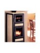 Focolare legna - Pellet STELLA CON FORNO  10kw METALLO/CERAMICA BEIGE/PANNA Palazzetti