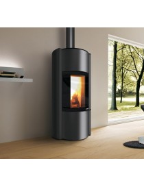 Focolare legna - Pellet SPHERA IDRO 10 BASE 10kw ACCIAIO VERNICIATO NERO Palazzetti