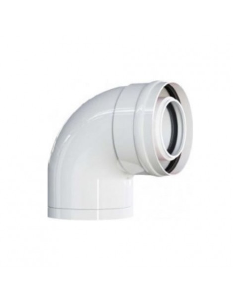 CURVA 90° COASSIALE HT IN PP KHG