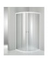 BOX DOCCIA SEMICIRCOLARE CRISTALLO 4 MM. PROFILI BIANCHI