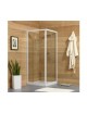 BOX DOCCIA QUADRO CRISTALLO 4 MM. PROFILI BIANCHI