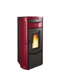 TERMOSTUFA A PELLET MOD.JOLE IDRO 2.015.8KW  BORDEAUX
