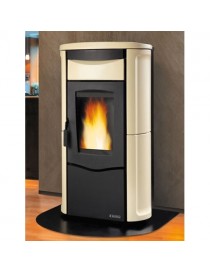 TERMOSTUFA A PELLET MOD.JOLE IDRO 2.015.8KW MADREPERLA