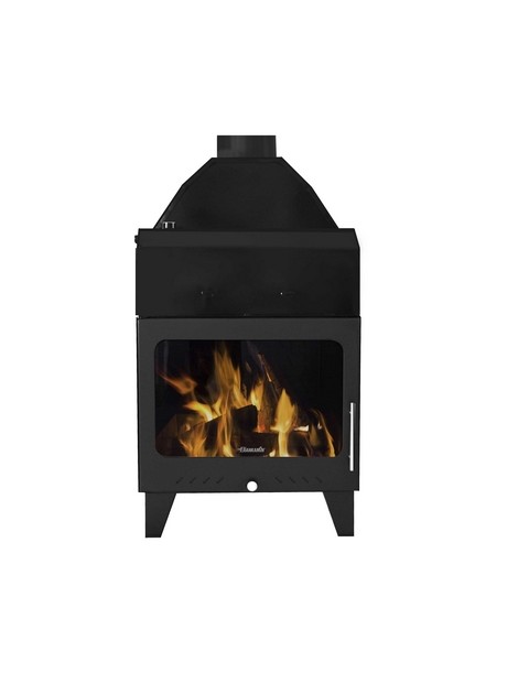 TERMOCAMINO ZENO MODELLO GRECIA SENZA SCAMBIATORE 25 KW DIANKAMIN PLUS