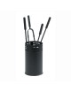 PORTA-ATTREZZI CON 4 ACCESSORI MODELLO LINEA NERO H. cm. 62 DIANKAMIN