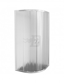 BOX DOCCIA CIRCOLARE CRISTALLO OPACO 4MM CM77-79 S4
