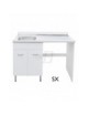 SOTTOLAVATOIO PER LAVASTOVIGLIE TEAK LAVATOIO INOX 120 DX