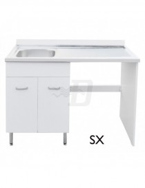 SOTTOLAVATOIO PER LAVASTOVIGLIE TEAK LAVATOIO INOX 120 DX