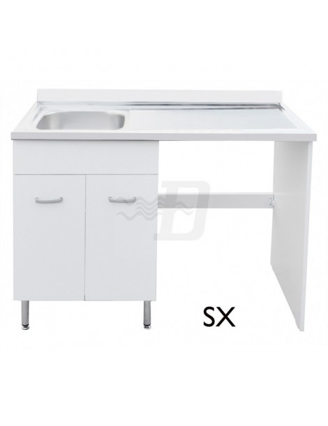 SOTTOLAVATOIO PER LAVASTOVIGLIE TEAK LAVATOIO INOX 120 DX