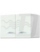 PENSILE SOPRACAPPA 2 ANTE BIANCO 60x33x40