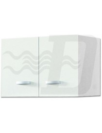 PENSILE SOPRACAPPA 2 ANTE BIANCO 60x33x40