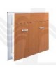 MOBILE SOTTOLAVELLO 2 ANTE PIEGHEVOLE CM 80x45 TOP CERAMICA TEAK