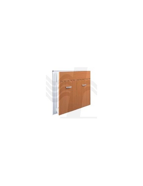 MOBILE SOTTOLAVELLO 2 ANTE PIEGHEVOLE CM 80x45 TOP CERAMICA TEAK