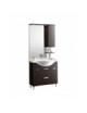 MOBILE BAGNO KARINE CON LAVATOIO INTEGRALE SPECCHIO CM.85 ROVERE CHIARO