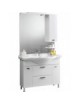MOBILE BAGNO KARINE CON LAVATOIO INTEGRALE SPECCHIO CM.105 BIANCO LACCATO LUCIDO