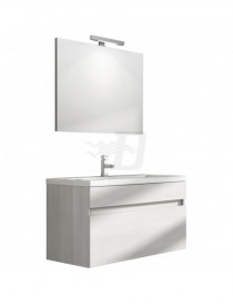 MOBILE BAGNO SOSPESO SPECCHIO PERSEO" CON LAVATOIO E SPECCHIO CM90"