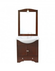 MOBILE BAGNO MONIQUE CON LAVATOIO INTEGRATO SPECCHIO CM.75