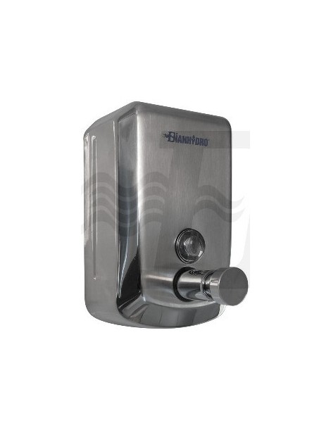DISTRIBUTORE DI SAPONE LIQUIDO VERTICALE ACCIAIO 1LT