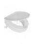 CIAMBELLA UNIVERSALE RIALZATA CON COPERCHIO VICTOR  H. cm. 10 BIANCO
