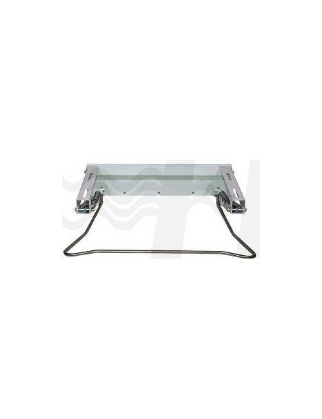 STAFFE MOBILI A GAS BIANCO CON SUPPORTI CROMO