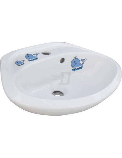 LAVABO INFANZIA BALENA LINPHA BIANCO