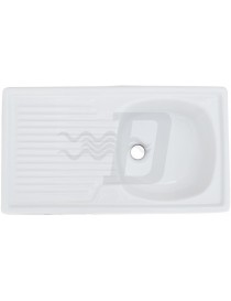 LAVELLO APPOGGIO IN  CERAMICA 1 VASCA DX o SX