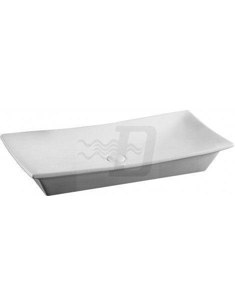 LAVABO D'APPOGGIO BIANCO MODELLO LA24 CM.80x39.5 LINPHA