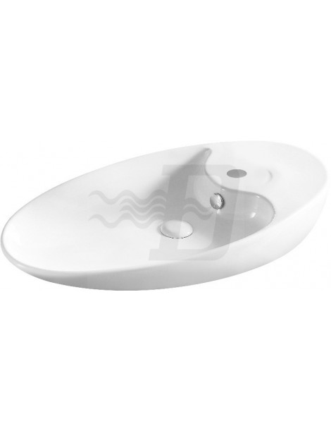 LAVABO D'APPOGGIO BIANCO MODELLO LA28   CM. 73.5x39  LINPHA