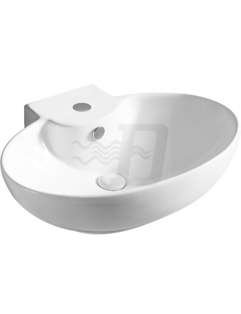 LAVABO D'APPOGGIO BIANCO MODELLO LA39 CM. 60.5x45.5   LINPHA