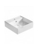 LAVABO D'APPOGGIO BIANCO MODELLO LA40 CM. 46.5x46.5   LINPHA
