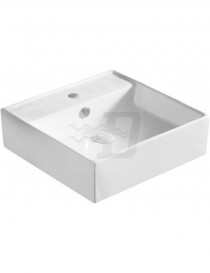 LAVABO D'APPOGGIO BIANCO MODELLO LA40 CM. 46.5x46.5   LINPHA