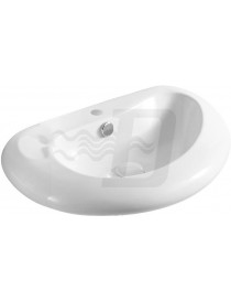 LAVABO D'APPOGGIO BIANCO  MODELLO  LA43 CM. 54.5x41  LINPHA